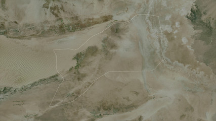 Sabha, Libya - outlined. Satellite
