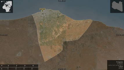 Tripoli, Libya - composition. Satellite