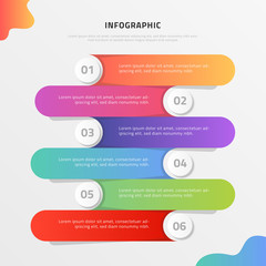Business infographic with colorful theme