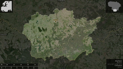 Alytaus, Lithuania - composition. Satellite