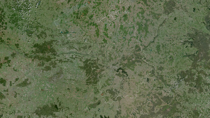 Kauno, Lithuania - outlined. Satellite