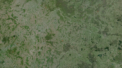 Panevezio, Lithuania - outlined. Satellite