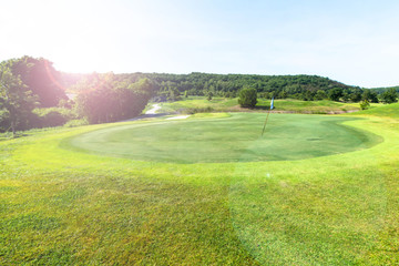 Fototapeta premium Golf course in the countryside. 