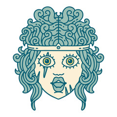 human barbarian character illustration