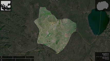 Bogdanci, Macedonia - composition. Satellite