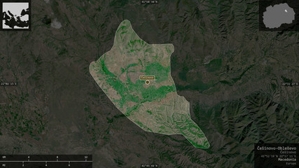 Češinovo-Obleševo, Macedonia - composition. Satellite