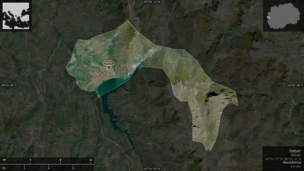 Debar, Macedonia - composition. Satellite