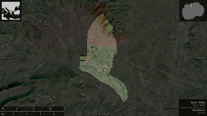 Gazi Baba, Macedonia - composition. Satellite