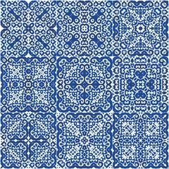 Decorative color ceramic azulejo tiles.