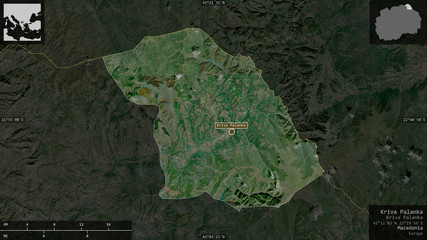 Kriva Palanka, Macedonia - composition. Satellite