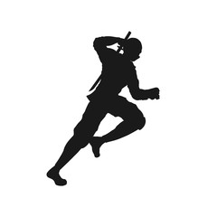 Obraz na płótnie Canvas Creative design of ninja running