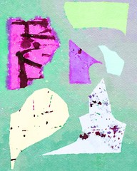 Abstract watercolor composition drawing painting line texture art design background