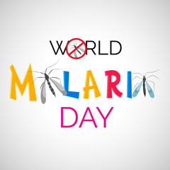 Vector illustration of a Background for  World Malaria Day.