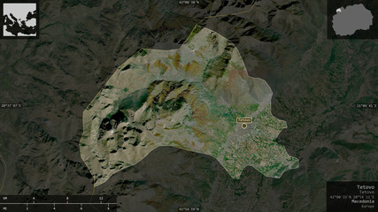 Tetovo, Macedonia - composition. Satellite