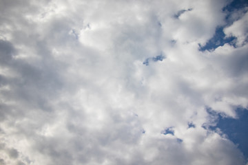Beautiful blue sky with clouds