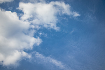 Beautiful blue sky with clouds