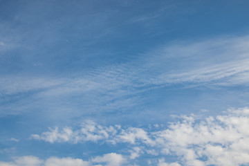 Beautiful blue sky with clouds
