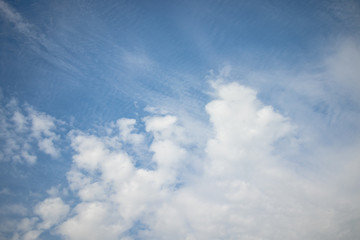 Beautiful blue sky with clouds