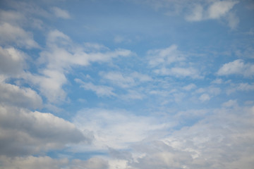 Beautiful blue sky with clouds