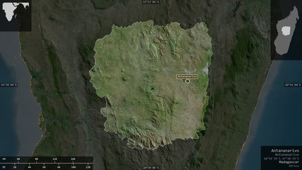 Antananarivo, Madagascar - composition. Satellite © Yarr65