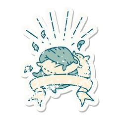 grunge sticker of tattoo style pile of pillows