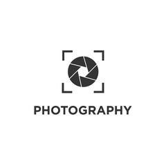 Fototapeta premium Creative Photography Concept Logo Design Template