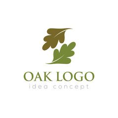 Oak Leaf Vector Logo Template