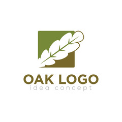 Oak Leaf Vector Logo Template