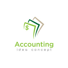 Creative Accounting Concept Logo Design Template