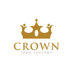 Crown Concept Logo Design Template