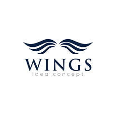 Creative Wings Concept Logo Design Template