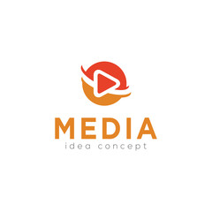 Creative Media Concept Logo Design Template