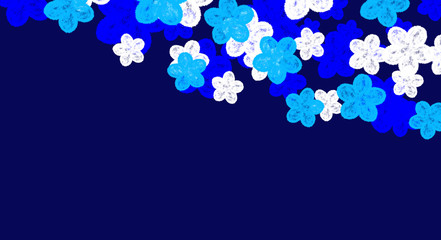 背景素材 青 花 ブルー