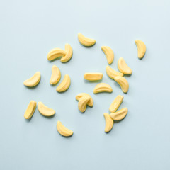 Flat lay image of sweets/lollies/candies. Perfect for lolly shop, candy shop, sweets shop.