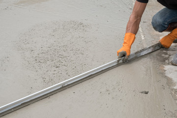 Build of the concrete surface