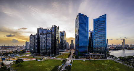 Downtown, Singapore 2020 Late afternoon at Marina One Residences
