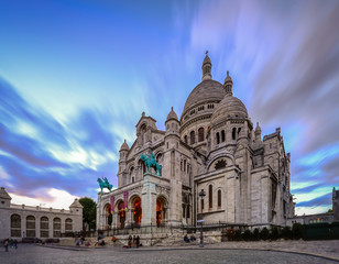 Basilica Sacré-Cœur, Paris, France - A beautiful white basilica at hilltop Montmartre. From here...
