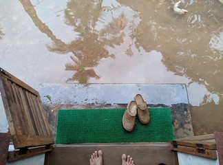 flood affected house