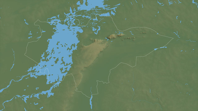 Mopti, Mali - outlined. Physical