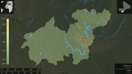 Sikasso, Mali - composition. Physical