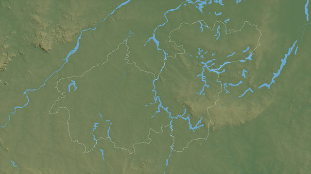 Sikasso, Mali - outlined. Physical