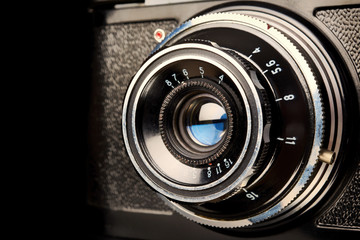 Vintage scale rangefinder camera