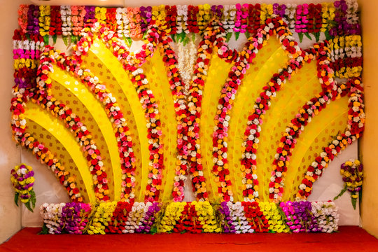 wedding stage for sitting for bride & groom