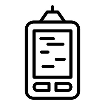 recommend clip art: Fish finder tool icon. Outline fish finder tool vector icon for web design isolated on white background