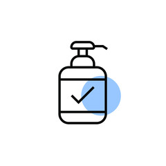 antiseptic icon vector modern style design isolated on white background