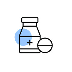 medicine icon vector modern style design isolated on white background