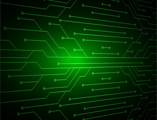 green cyber circuit future technology concept background