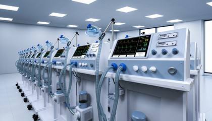 Group of ventilator machines