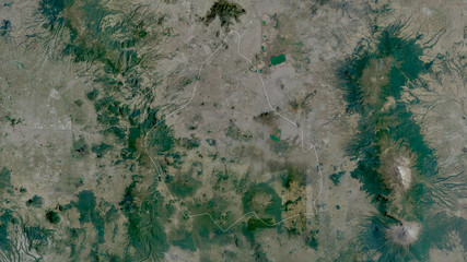Distrito Federal, Mexico - outlined. Satellite