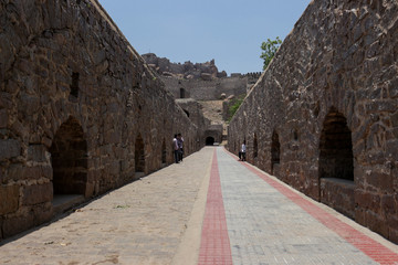 Old Mughal architecture fort tourist location